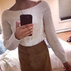 Off the shoulder sweater
